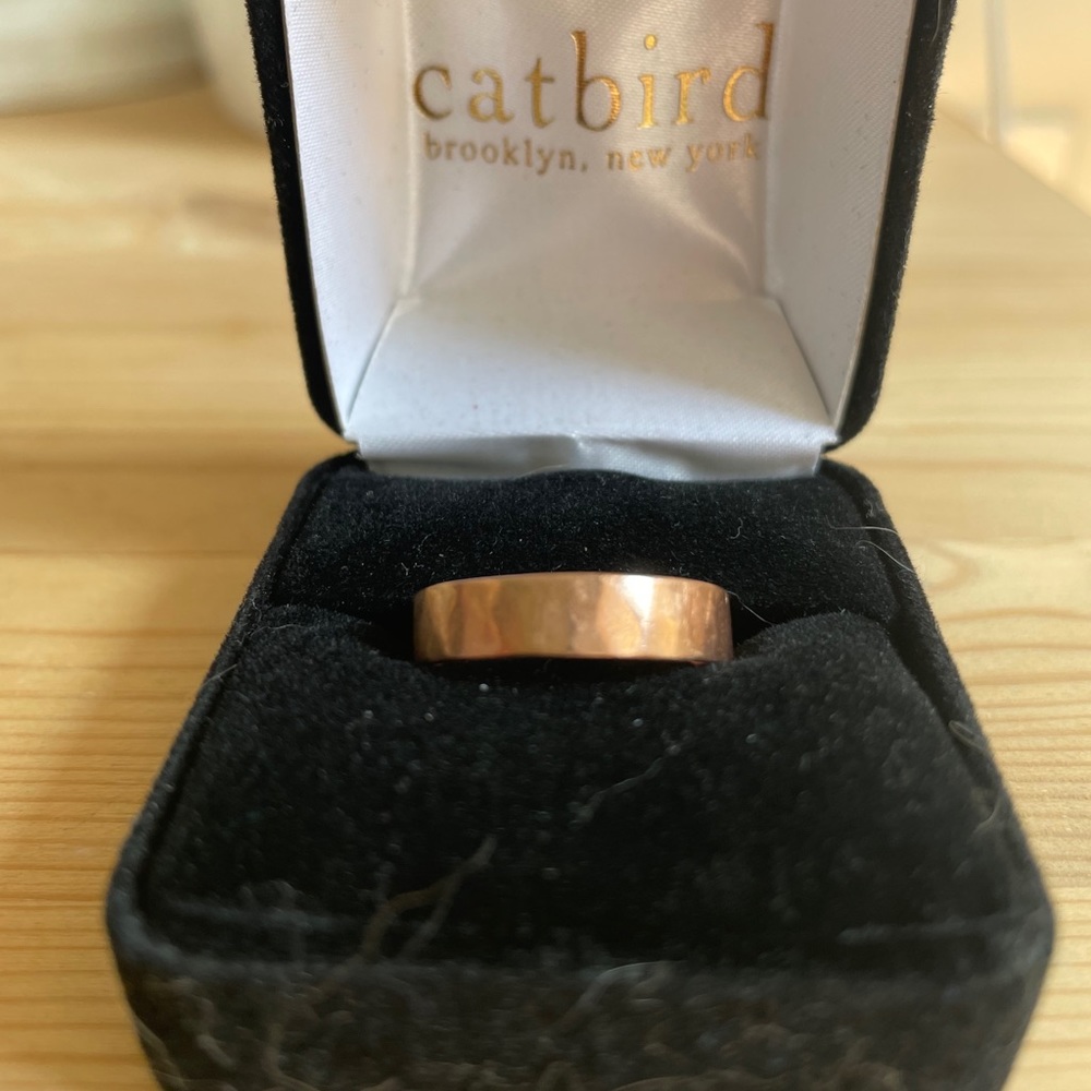 Bittersweets NY 5mm rose gold wedding ring from Catbird